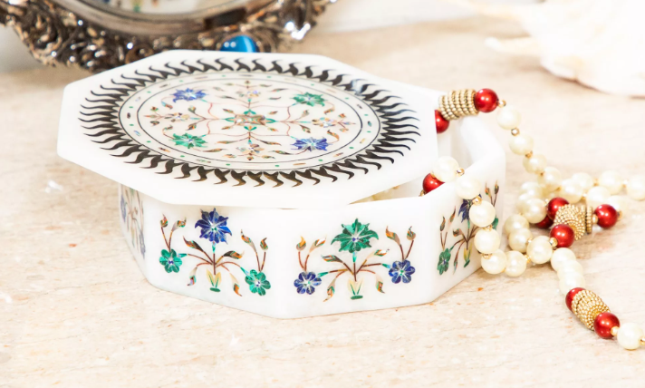Classic Marble Jewellery Box